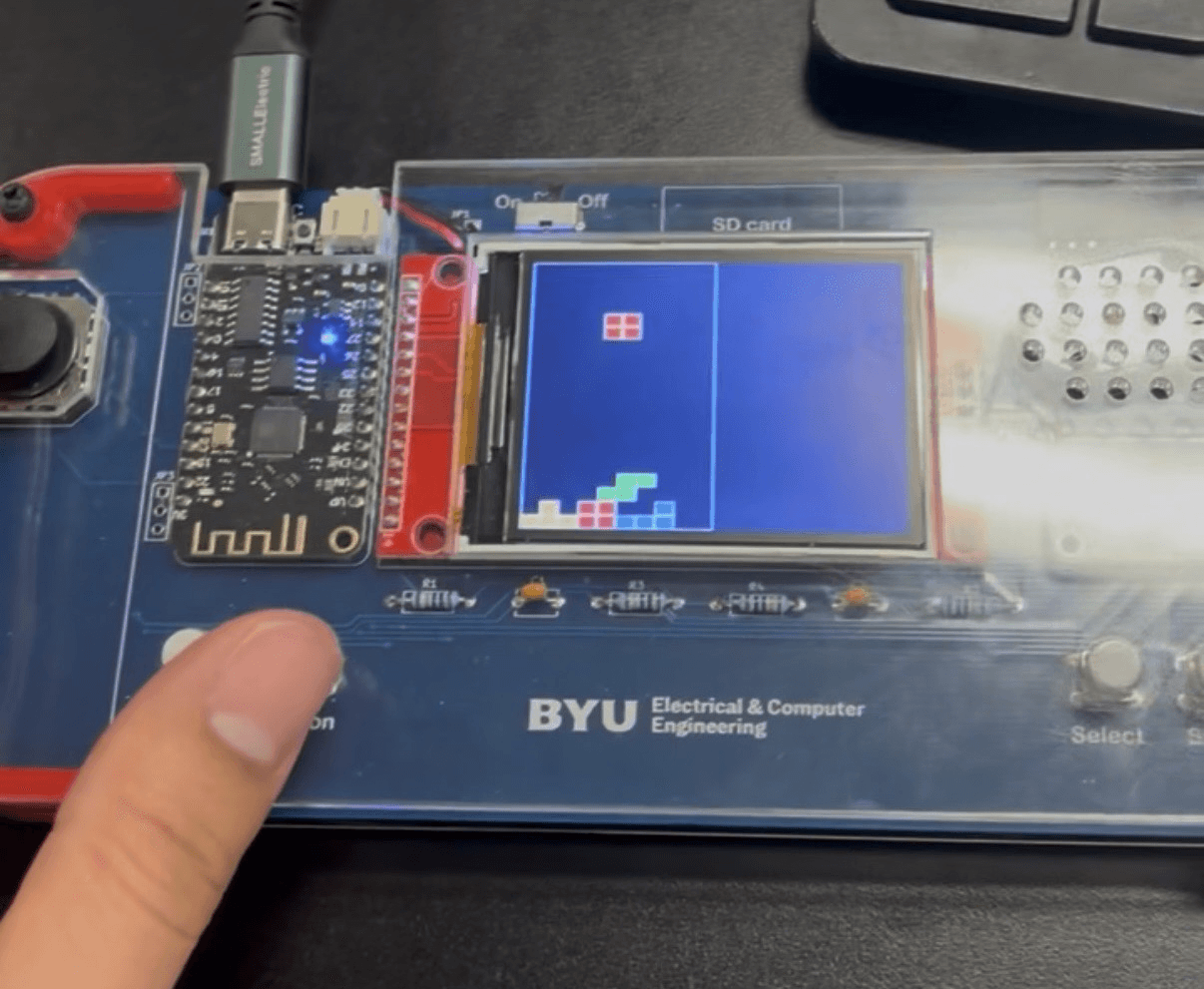 ESP32 Tetris running on TFT display